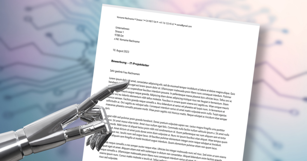künstliche intelligenz bewerbungsschreiben